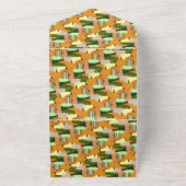 Harvest Pattern Autumn Squash All In One Uitnodiging (Buitenkant)