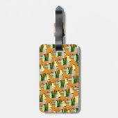 Harvest Pattern Autumn Squash Bagagelabel (Achterkant verticaal)