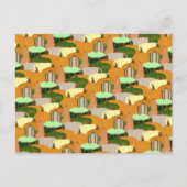 Harvest Pattern Autumn Squash Briefkaart (Voorkant)