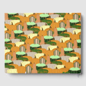 Harvest Pattern Autumn Squash Gastenboek (Achterkant)