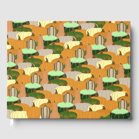 Harvest Pattern Autumn Squash Gastenboek (Voorkant)