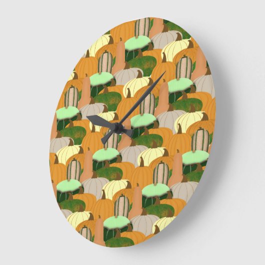 Harvest Pattern Autumn Squash Grote Klok (Hoek)