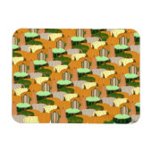 Harvest Pattern Autumn Squash Magneet (Horizontaal)
