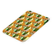 Harvest Pattern Autumn Squash Magneet (Linkerzijde)