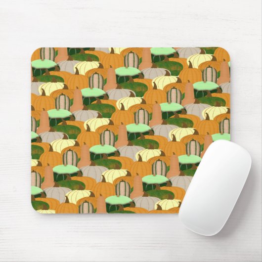 Harvest Pattern Autumn Squash Muismat (Met muis)