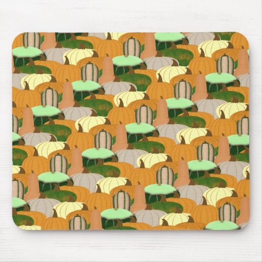 Harvest Pattern Autumn Squash Muismat (Voorkant)