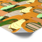 Harvest Pattern Autumn Squash Poster (Hoek)