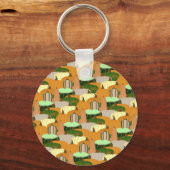 Harvest Pattern Autumn Squash Sleutelhanger (Voorkant)