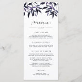 Harvest Plum | Waterverf-afvulmenkkaart Menu (Voorkant)