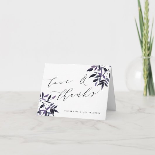 Harvest Plum Wedding Bedankt (Voorkant)