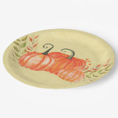 Harvest Pumpkin Trio Papieren Bordje (Gekanteld)