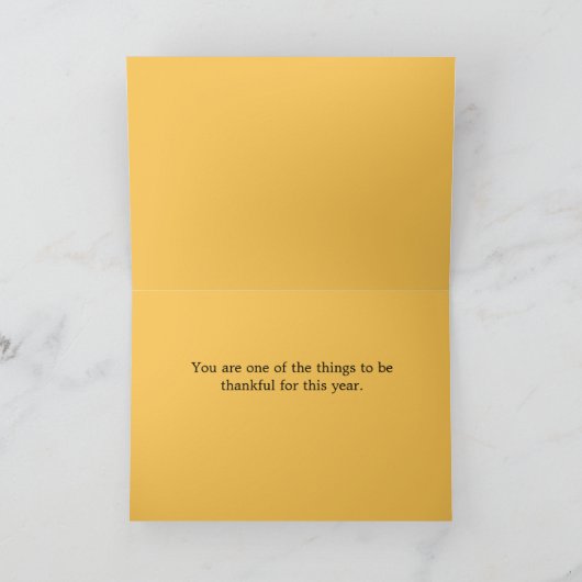 Harvest Quilt Cornucopia Thanksgiving Kaart (Binnen)