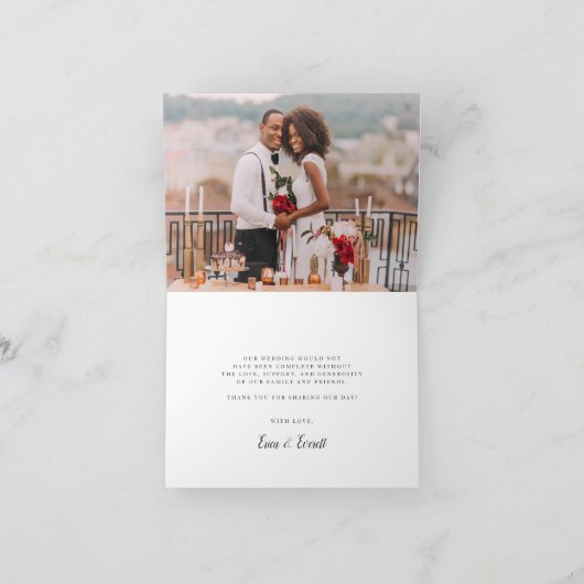 Harvest Sage Wedding Bedankt (Binnen)