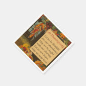  Harvest Scene Thanksgiving Poem Servetten (Hoek)