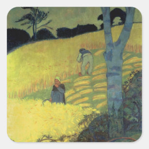 Harvest Scene Vierkante Sticker