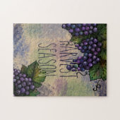 Harvest Season | Paarse druiven Legpuzzel (Horizontaal)