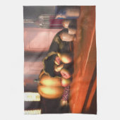Harvest still Life - Thanksgiving keukenhanddoek (Verticaal)
