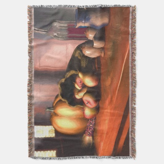 Harvest still Life Throw Blanket Deken (Voorkant Verticaal)