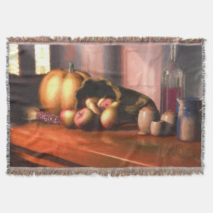 Harvest still Life Throw Blanket Deken