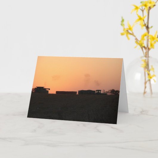 Harvest Sunset Kaart (Gele Bloem)