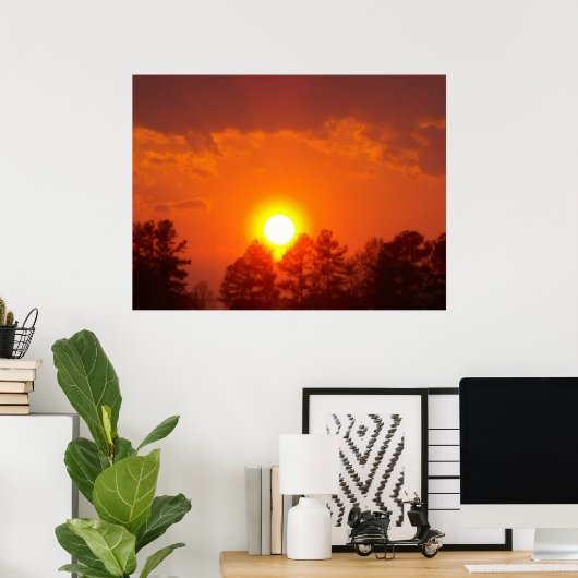 Harvest Sunset Poster (Thuiskantoor)