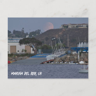 Harvest Super Moon - Marina Del Rey, Californië Briefkaart