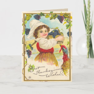 Harvest Thanksgiving Card Feestdagen Kaart