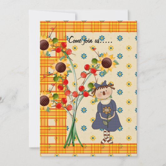 Harvest Time Gathering-uitnodiging Kaart (Voorkant)