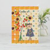 Harvest Time Gathering-uitnodiging Kaart (Staand voorkant)