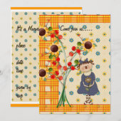 Harvest Time Gathering-uitnodiging Kaart (Voorkant / Achterkant)