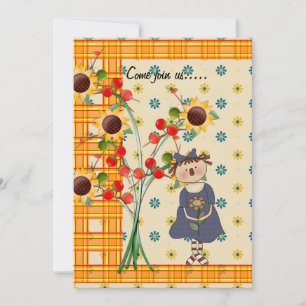 Harvest Time Gathering-uitnodiging Kaart