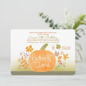 Harvest Time Pumpkin Kaart (Staand voorkant)