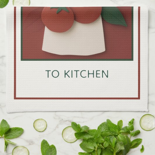 Harvest-to-Table Tomato Chef Theedoek (Gevouwen)