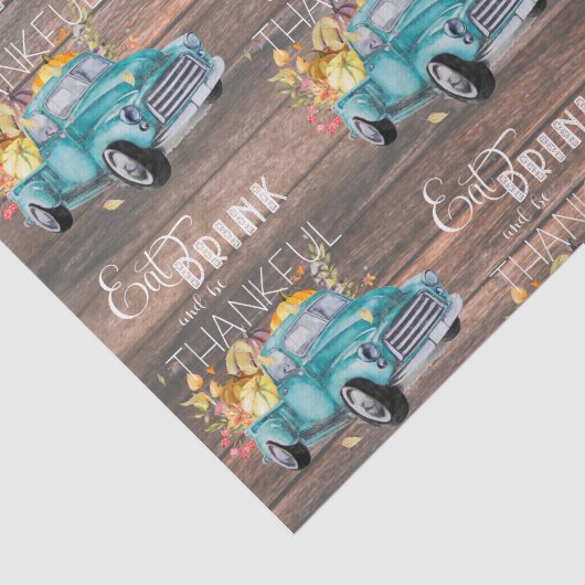  Harvest Truck | Autumn-weefselpapier Tissuepapier (Detail)