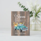  Harvest Truck | BRIEFKAART THANKSGIVING (Staand voorkant)