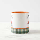  Harvest Truck Personalized Pumpkin Tweekleurige Koffiemok (Center)