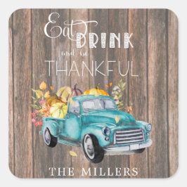  Harvest Truck | Thanksgiving Sticker