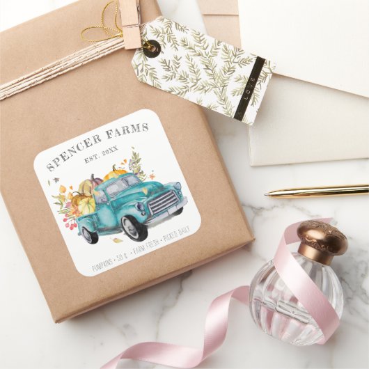  Harvest Truck | Thanksgiving Sticker (Geschenken)