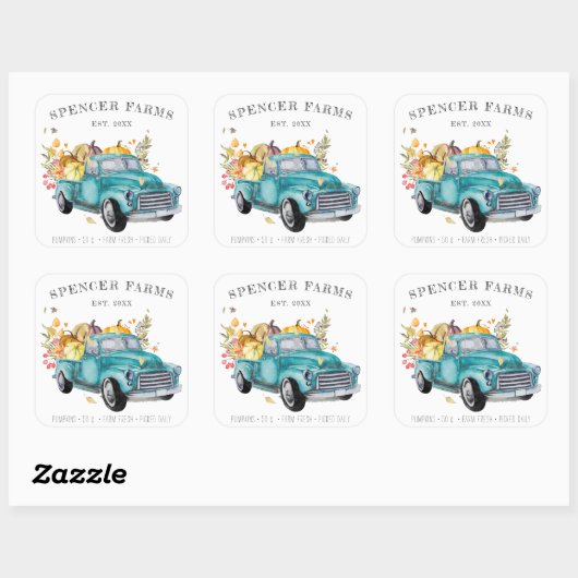  Harvest Truck | Thanksgiving Sticker (Vel)