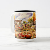 Harvest Tweekleurige Koffiemok (Voorkant links)