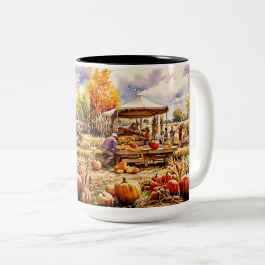 Harvest Tweekleurige Koffiemok (Voorkant rechts)