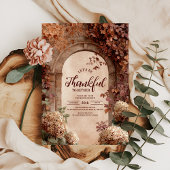 Harvest Vineyard Stone Thanksgiving Dinner Kaart