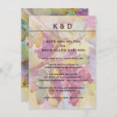 HARVEST Vineyard Winery Wedding or Event Kaart (Voorkant / Achterkant)