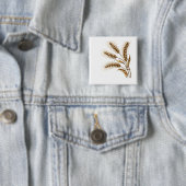 Harvest Wheat Ears Button – Rustic Farm Charm (In situ)