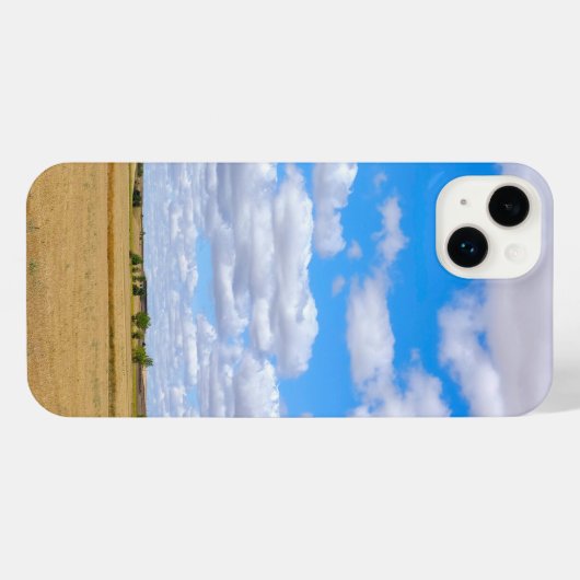 Harvested wheat fields iPhone hoesje (Achterkant horizontaal)