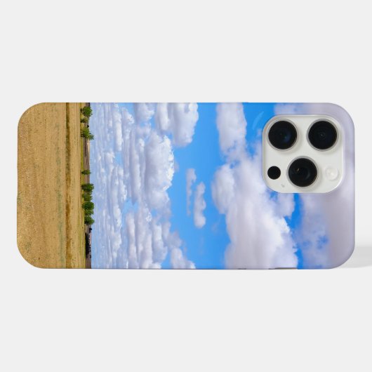 Harvested wheat fields iPhone hoesje (Achterkant horizontaal)