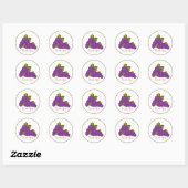 Harvestest Grapes Ronde Sticker (Vel)