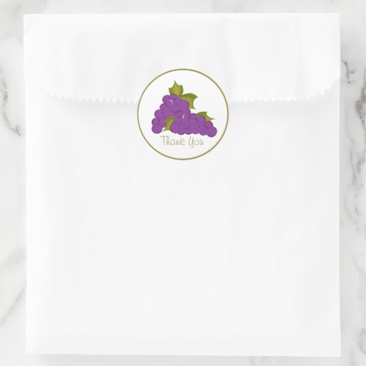 Harvestest Grapes Ronde Sticker (Tas)