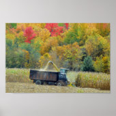 Harvesting Corn in Vermont Poster (Voorkant)