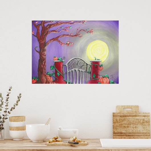 Harvesting Moon Poster (Keuken)